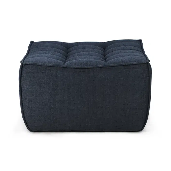 N701 footstool - Graphite Eco fabric - 70x70x43 cm