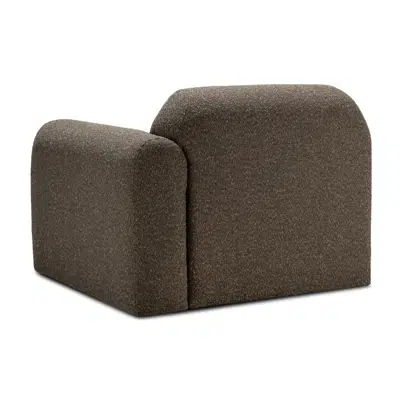 Image for Bulky modular sofa - Cedar fabric - end seater with L arm 95x95x75 cm