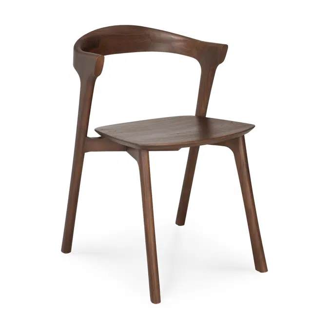 Bok chair - varnished teak - brown - 50x54x76 cm
