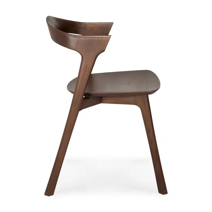 Bok chair - varnished teak - brown - 50x54x76 cm