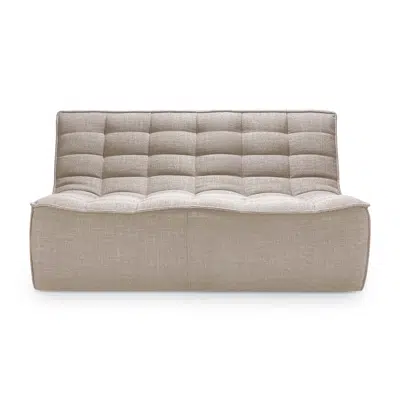 Image for N701 modular sofa - Beige fabric - 2 seater - 140x91x76 cm