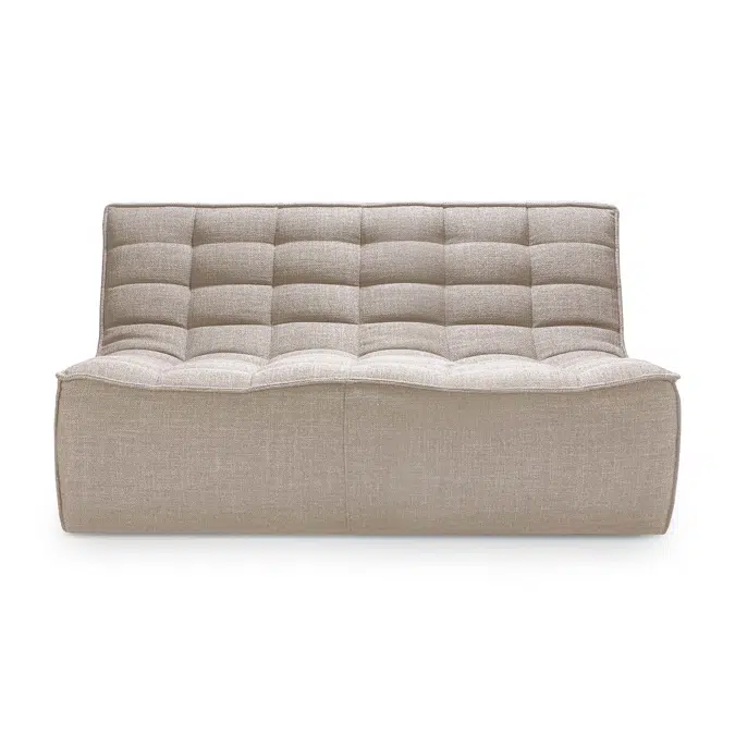 N701 modular sofa - Beige fabric - 2 seater - 140x91x76 cm