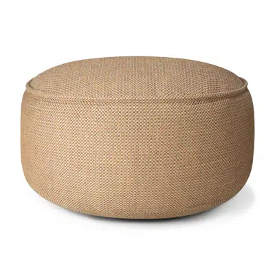 Donut outdoor pouf - Marsala check fabric - XL - 80x80x43 cm图像