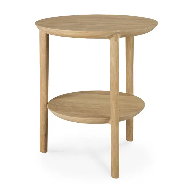Bok side table - oak - round - 43x43x50 cm