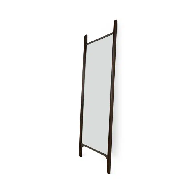 PI floor mirror - varnished mahogany frame - dark brown - rectangular - 80x5x200 cm