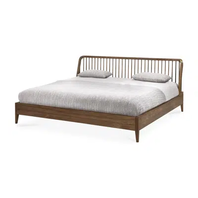 Immagine per Spindle bed - reclaimed teak - US King - with slats - 203x213x97 cm