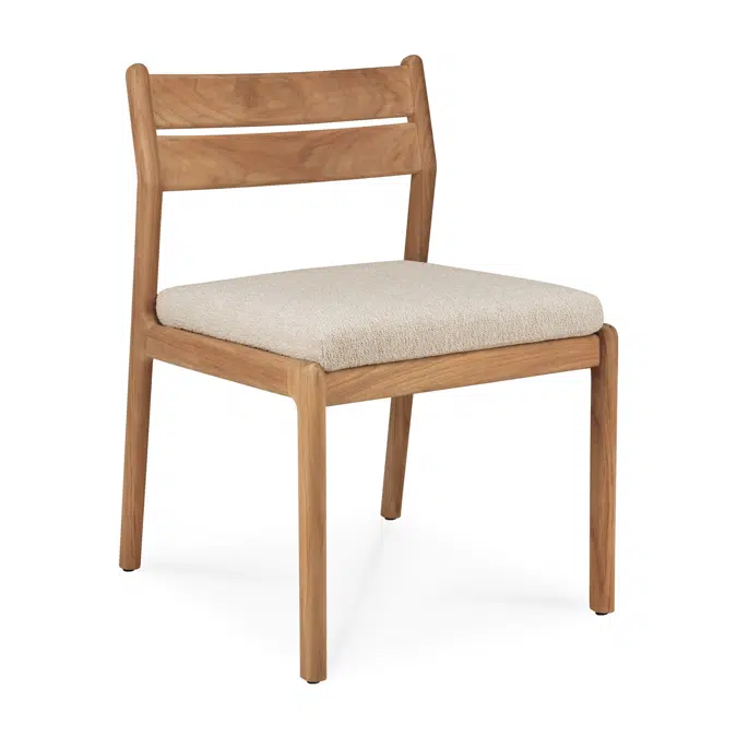 Jack outdoor chair - teak - Natural fabric - 53x60x81 cm