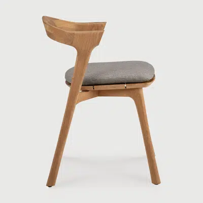 Image for Bok outdoor chair - teak - Mocha fabric - 50x54x76 cm