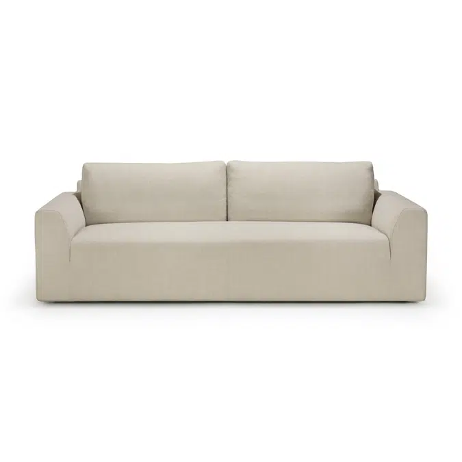 Ease sofa - 3 seater - Leche fabric - 210 x 92 x 75 cm