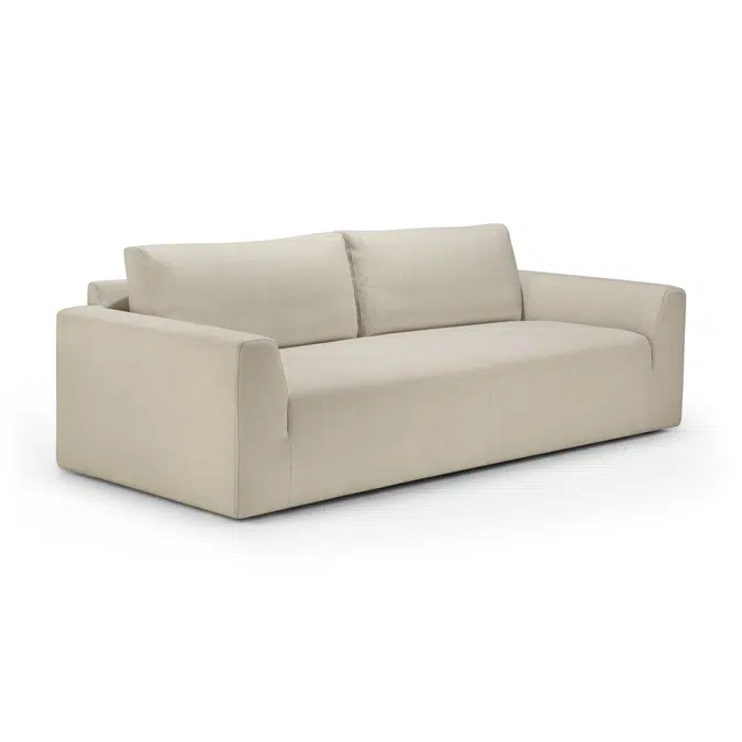 Ease sofa - 3 seater - Leche fabric - 210 x 92 x 75 cm