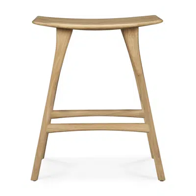 Image for Osso counter stool - oak - 57x33x67 cm