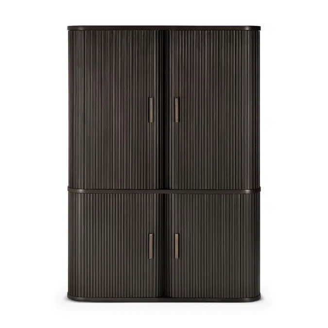 Roller Max filing cabinet - varnished mahogany - dark brown 100x45x142 cm