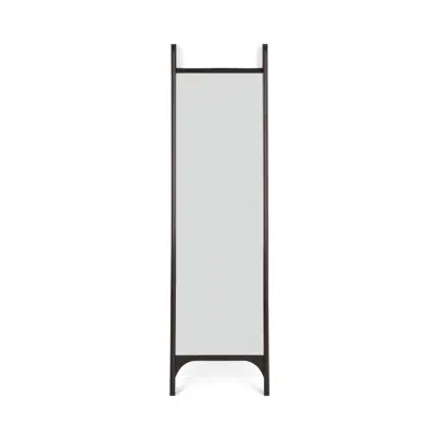 Immagine per PI floor mirror - varnished mahogany frame - dark brown - rectangular - 55x5x190 cm