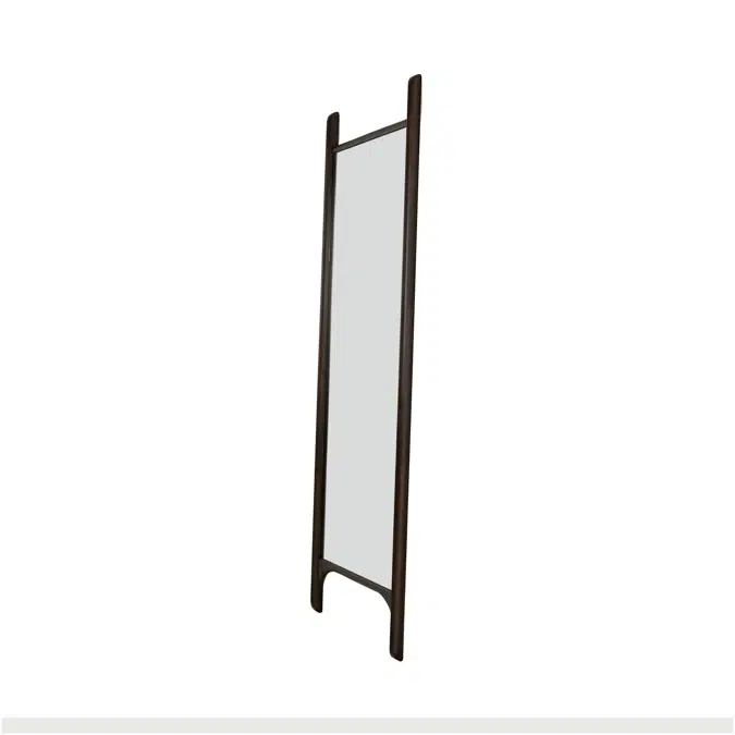 PI floor mirror - varnished mahogany frame - dark brown - rectangular - 55x5x190 cm