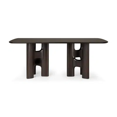 Image for Flow dining table - varnished mahogany - rose brown - rectangular 200x110x76 cm