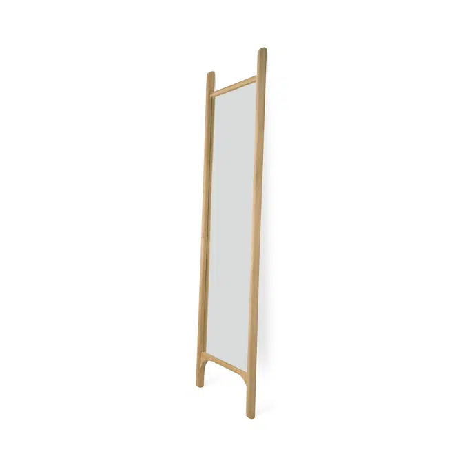PI floor mirror - oak frame - rectangular - 55x5x190 cm