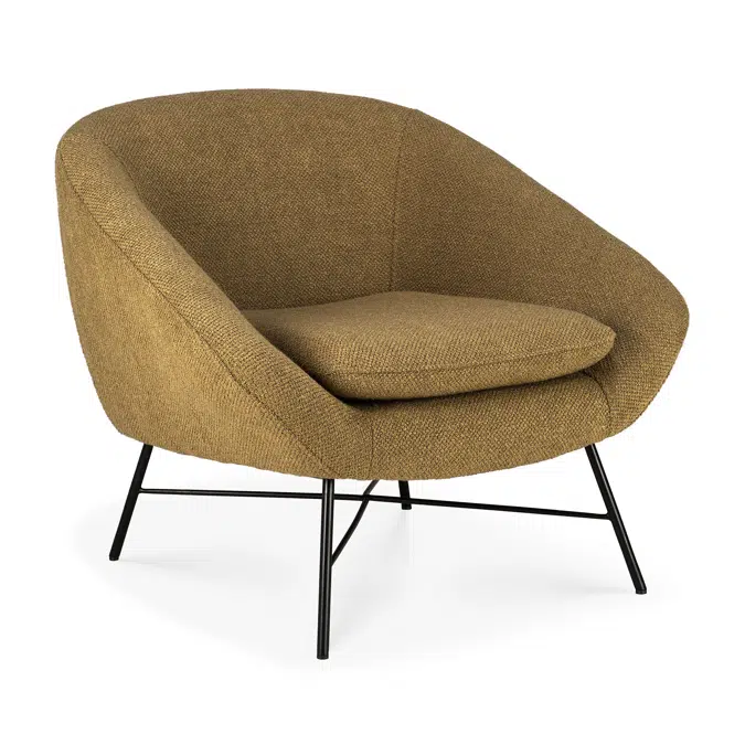 Barrow lounge chair - Ginger fabric - 81x79x71 cm