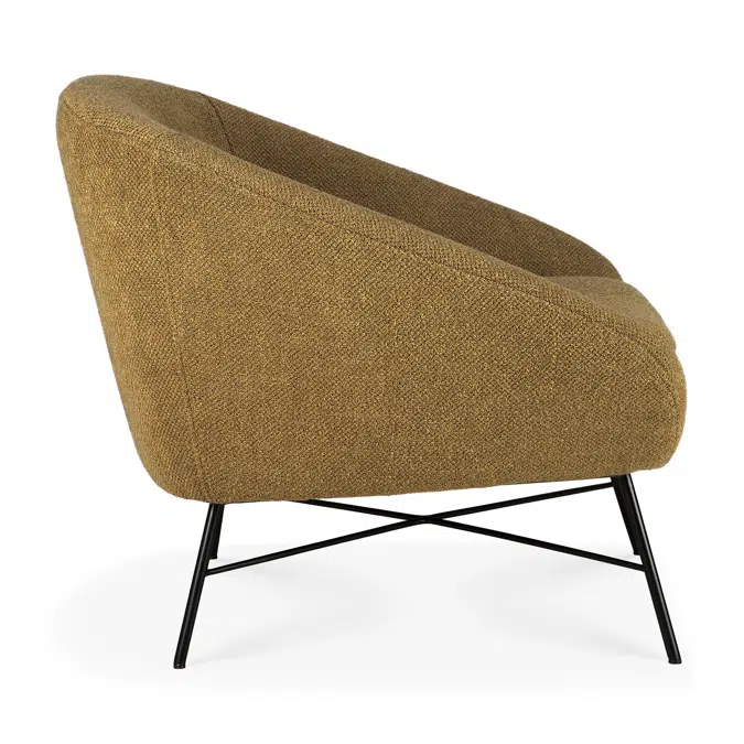 Barrow lounge chair - Ginger fabric - 81x79x71 cm