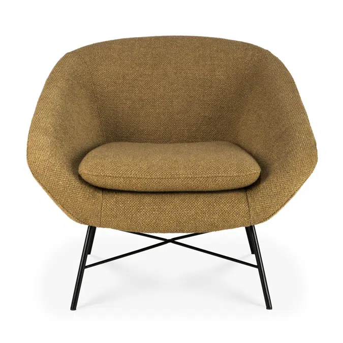Barrow lounge chair - Ginger fabric - 81x79x71 cm