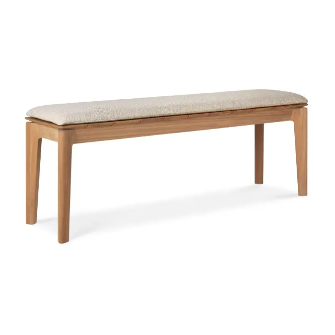 BIM objects - Free download! Bok outdoor bench - teak - Natural fabric ...