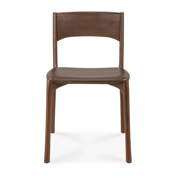 PI dining chair - varnished teak - brown 48x53x79 cm
