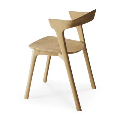 Image for Bok chair - varnished oak - 50x54x76 cm