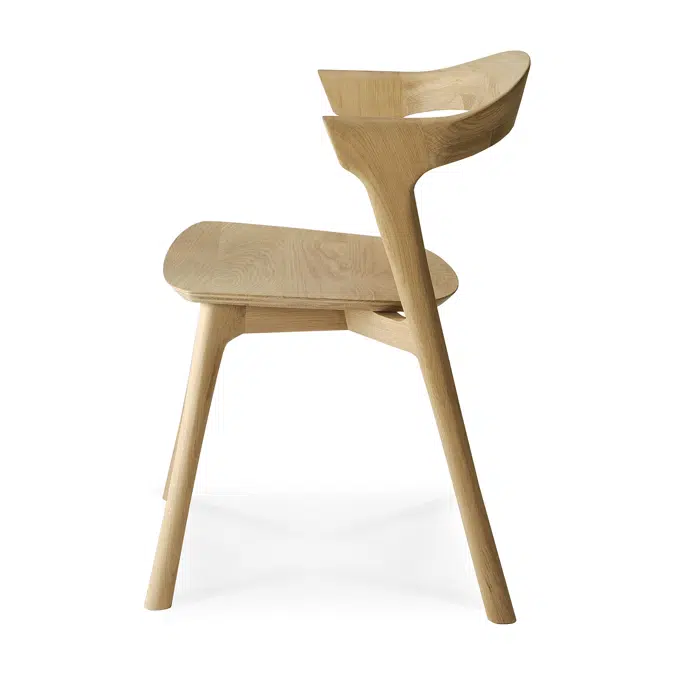 Bok chair - varnished oak - 50x54x76 cm