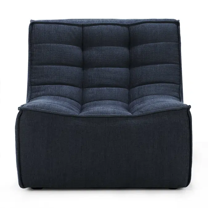 N701 modular sofa - Graphite Eco fabric - 1 seater - 80x91x76 cm