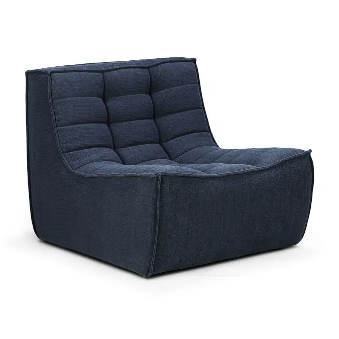 N701 modular sofa - Graphite Eco fabric - 1 seater - 80x91x76 cm
