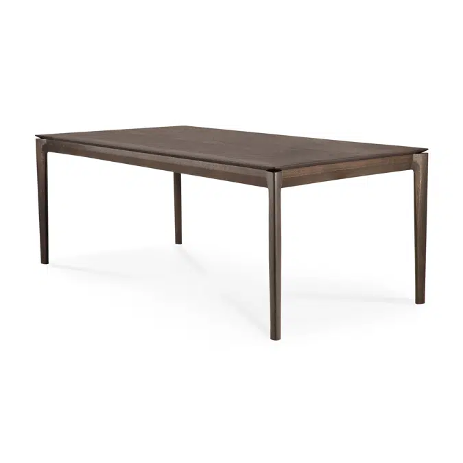 Bok table - varnished oak - brown - rectangular - 180x90x76 cm