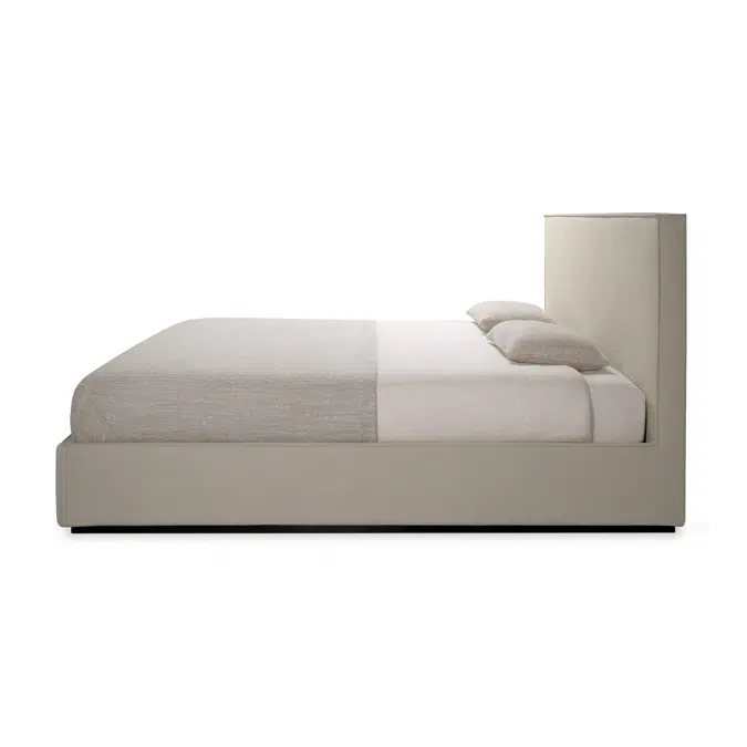 Revive bed - Sand linen - US King - with slats - removable cover - 201x217x109 cm