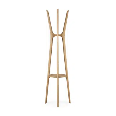 imazhi i PI coat stand - oak - 50x50x184 cm