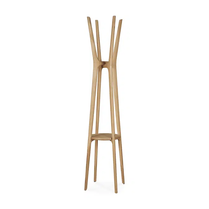 PI coat stand - oak - 50x50x184 cm