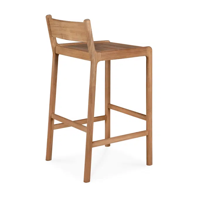 Jack outdoor bar stool - teak - 46 x 50 x 96 cm