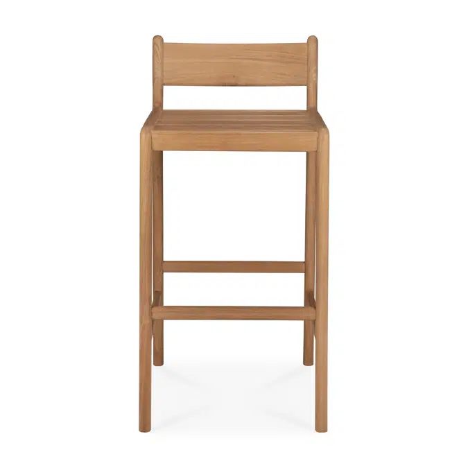 Jack outdoor bar stool - teak - 46 x 50 x 96 cm