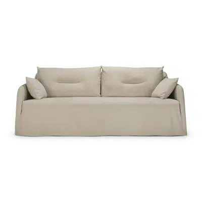 Image for Weave sofa - Bone fabric - 2 seater - removable cover 200x95x75 cm