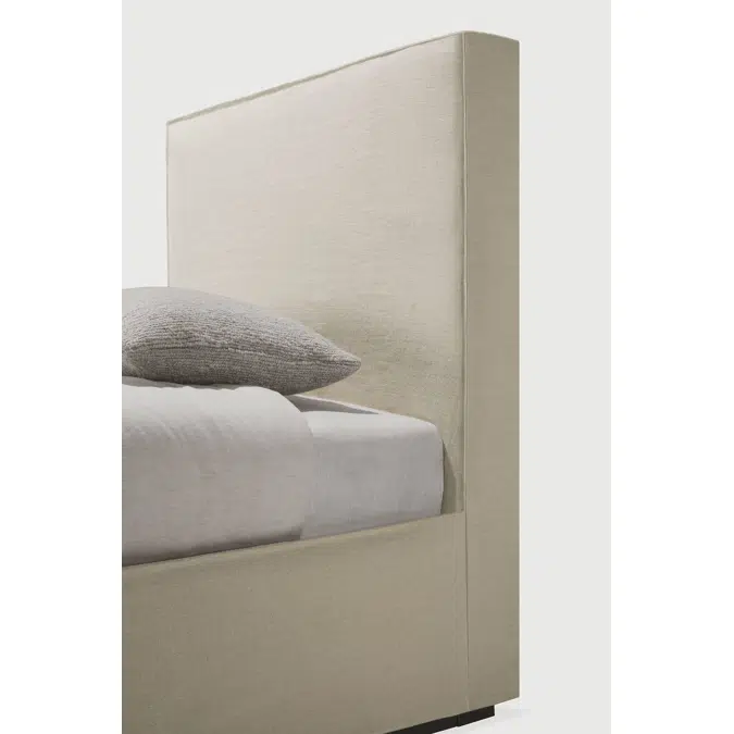 Revive bed - Sand linen - mattress 90x200 - without slats - removable cover - 98x214x100 cm