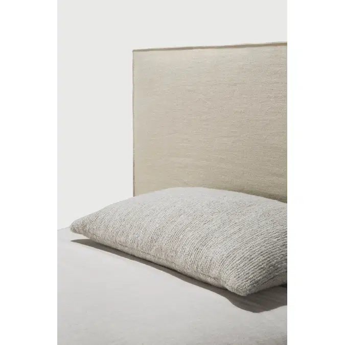 Revive bed - Sand linen - mattress 90x200 - without slats - removable cover - 98x214x100 cm