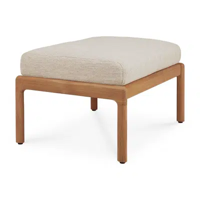Image for Jack outdoor footstool - teak - Natural fabric - 71x54x41 cm