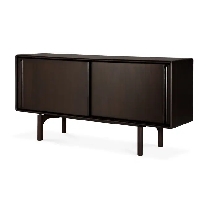 Flow sideboard - varnished mahogany - rose brown - 2 sliding doors - 168x45x82 cm