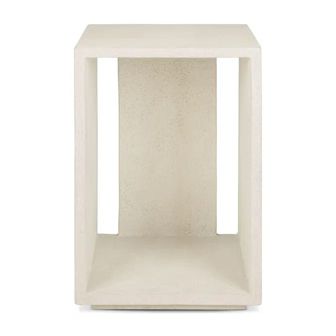 Elements bedside table - varnished Microcement - Off White - 32x40x47 cm