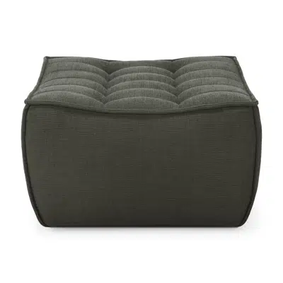 Image for N701 footstool - Moss Eco fabric - 70x70x43 cm