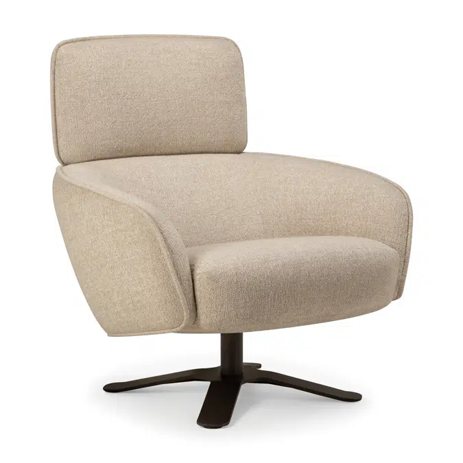 Merge lounge chair - Loam fabric - 87 x 88 x 102 cm