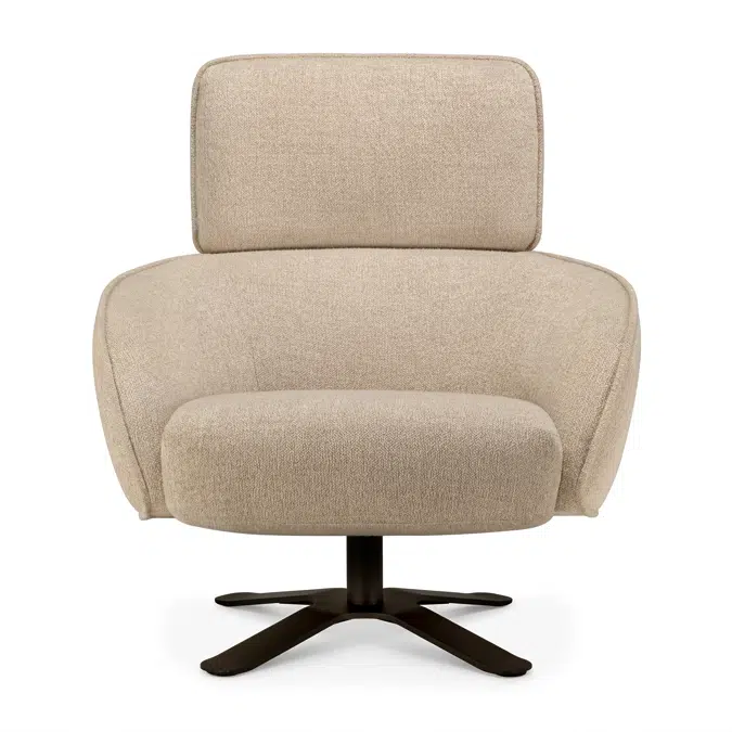 Merge lounge chair - Loam fabric - 87 x 88 x 102 cm