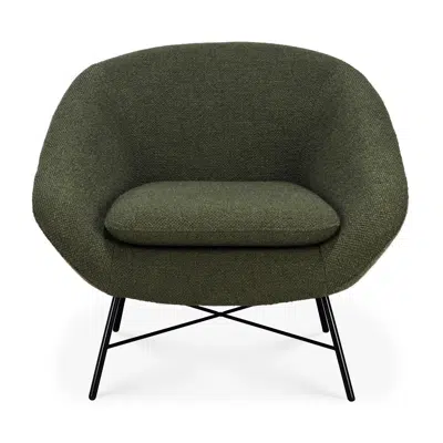 Image for Barrow lounge chair - Pine Green fabric - 81x79x71 cm