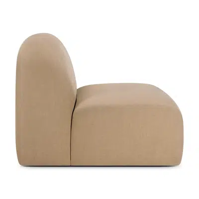 bild för Bulky modular sofa - Light Sepia fabric - 1 seater - 80x95x75 cm