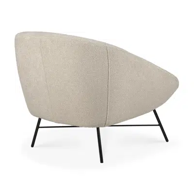 Image for Barrow lounge chair - Off White fabric - 81x79x71 cm
