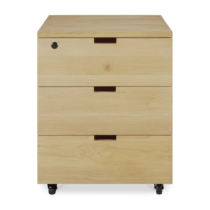 Billy drawer unit - oak - 3 drawers - with keylock - 50x56x62 cm