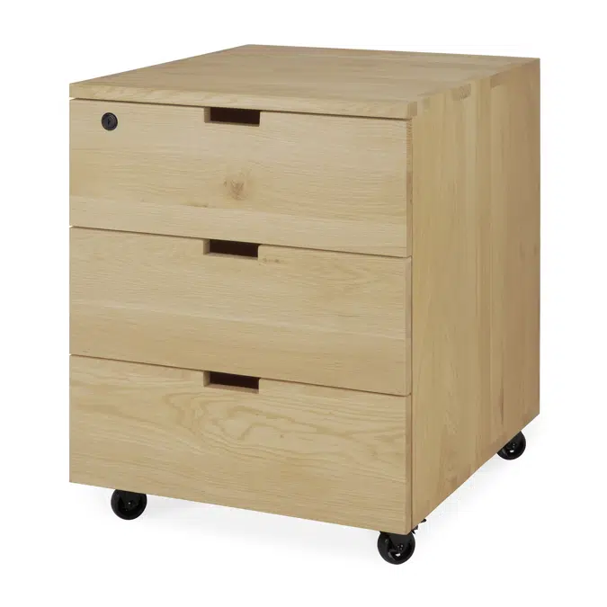 Billy drawer unit - oak - 3 drawers - with keylock - 50x56x62 cm