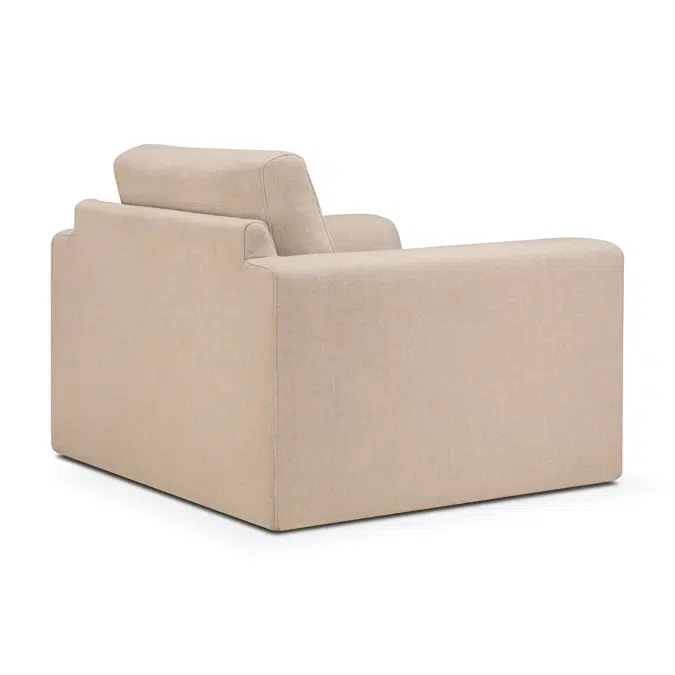 Ease lounge chair - Leche fabric - 95x90x69 cm